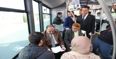 Büyükşehir Daire Başkanları Toplu Taşımayı Kullanacak