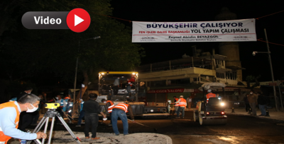 Büyükşehir Meşarkiye Caddesini 96 Saatte Yeniledi