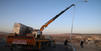 Büyükşehir'den Bulvarlarda Aydınlatma Hizmeti