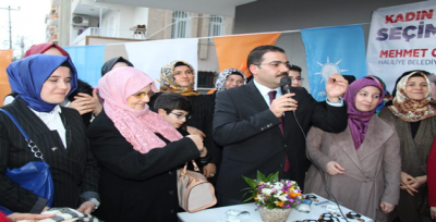 Canpolat, Kadınların Seçim Ofisini Ziyaret Etti