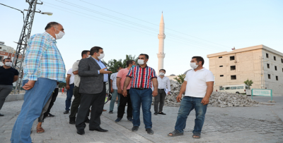 Canpolat Vatandaşlarla bir araya gelip devam eden çalışmaları incelediler 