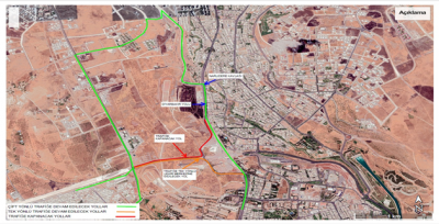 Çevik kuvvet kavşağında bazı yollar kapatılıyor