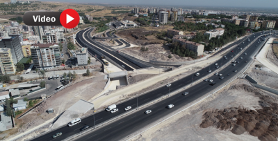 Çevik Kuvvet Köprülü Kavşağında Yan Yollar Asfaltlanıyor