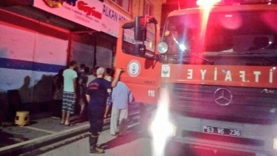 Ceylanpınar ' da yangın paniği