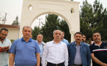 Ceylanpınar İlçe Mezarlığında Bakım Onarım Devam Ediyor