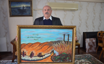 Cezaevinde Cumhurbaşkanına resim ve şiir yazdı