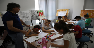 Çocuklar, Haliliye Belediyesi İle Resim Yapmayı Öğreniyor