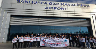 Çoğu İlk Kez Uçağa Binen Öğrenciler Büyük Mutluluk Yaşıyor