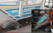 Çöp Aracının Lastiği Fırladı, İşçi Yaralandı
