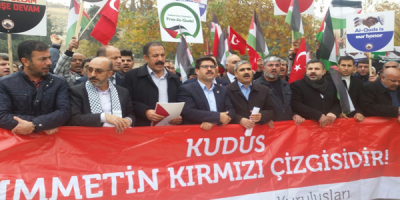 Cuma namazın ardından Kudüs protestosu