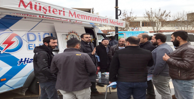Dicle Elektrik hizmeti mobil müşteri memnuniyet aracıyla halkın ayağına götürüyor