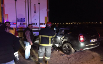 Diyarbakır yolunda sıkışmalı kaza: 1 yaralı