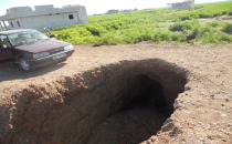 DSİ tahliye kanalı yolu tehlike saçıyor