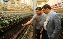 Ekinci, Tekstil fabrikasını gezdi