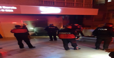 Emniyet Caddesinde İş Yeri Yangını 