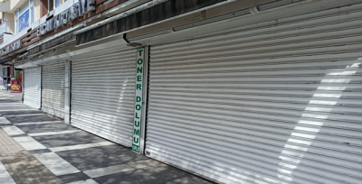 Esnaf kepenk kapattı