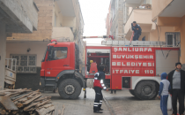 Evde çıkan yangın korkuttu