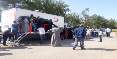 Evleri Boşatılan Vatandaşlar Kızılay Sahip Çıktı