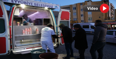 Eyyübiye Belediyesi 'Mobil İkram Aracı' Vatandaşların İçini Isıtıyor
