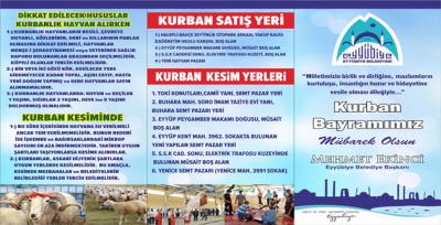 Eyyübiye Belediyesi Kurban Bayramına Hazır