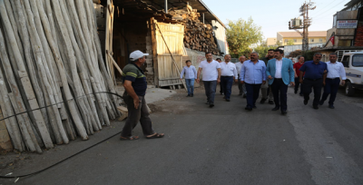 Eyyübiye Belediyesi Yanan Oduncular Pazarına Destek Verecek.