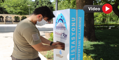 Eyyübiye Belediyesi, Dezenfekte İstasyonları Kurmaya Devam Ediyor.