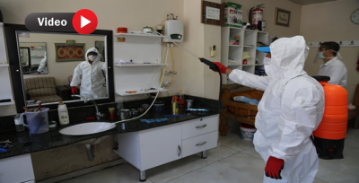 Eyyübiye Belediyesi, Berber Ve Kuaförlerde Dezenfekte Çalışmasını Sürdürüyor