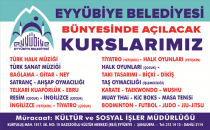 Eyyübiye Belediyesi Ücretsiz Kurslarına Devam Ediyor