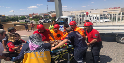 Eyyübiye ilçesinde trafik kazası