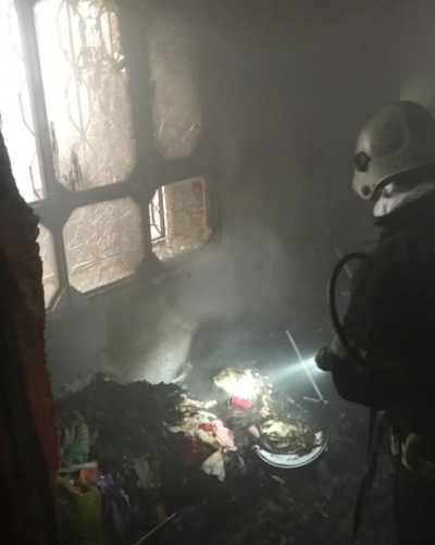 Eyyübiye'de Bir Evde Yangın Çıktı