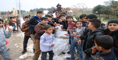 Eyyübiye'de 'Kar Topu Savaşları' Başladı