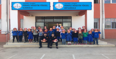 Eyyübiye'deki okulda yangın için eğitim verildi