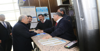 Fakıbaba Ve Ak Başkan Adayı Baydilli Otogar Esnafını Ziyaret Etti