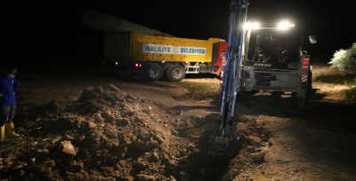 Fen İşleri'nde Yoğun Gece Mesaisi Sürüyor