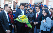 Futbolcular Suriye sınırında