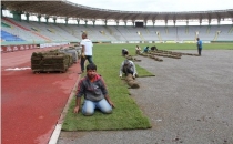 Gap Arenada çimler serildi