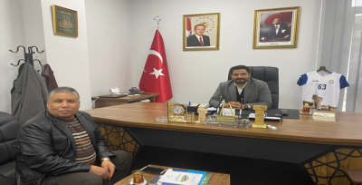 Gazeteci Yıldırım'dan Haliliye Belediye Başkan Yardımcısı Kaya'ya ziyaret