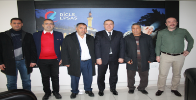 Gazetecilerden Dicle Elektrik İl Müdürü Şükrü Bereket'e ziyaret