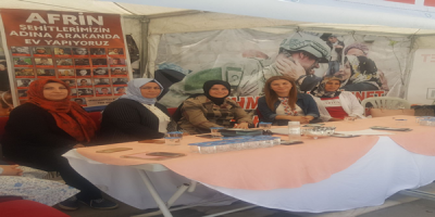 Güven, STK'ların kurduğu insanı yardım çadırını ziyaret etti