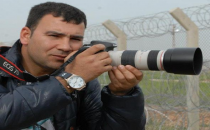 Habere giderken saldırıya uğradı