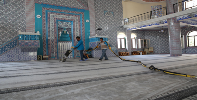 Haliliye Belediyesi, İbadethaneleri Bayrama Hazırlıyor