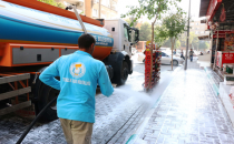 Haliliye Belediyesi'nden Köpükle Kaldırım Ve Yol Yıkama