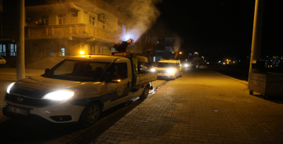 Haliliye İlaçlamada Yoğun Mesai 