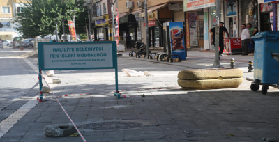 Haliliye'de Kaldırımlar Yenileniyor 