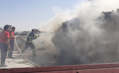 Haliliye'de Mesken Yangını