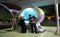 Haliliye'de Parklar Gece Işıl Işıl