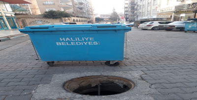 Haliliye'de rögar kapağı hırsızlığı