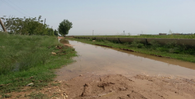 Harran'da Bir Çok Köy Yolu Biriken Su Yüzünden Geçilemez Durumda