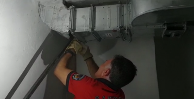 Havalandırma Boşluğunda Sıkışan Kedi Kurtarıldı