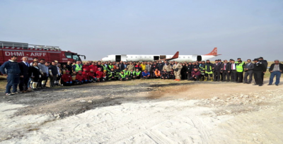 Havalimanında gerçeği aratmayan tatbikat